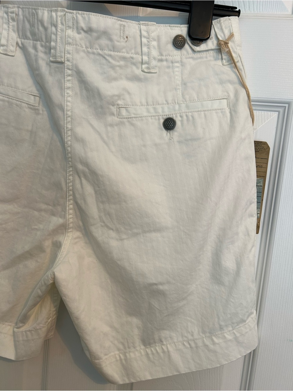 RARE Ralph Lauren Double RL Off White Cotton Flat-Front Field Shorts - Picture 8 of 13